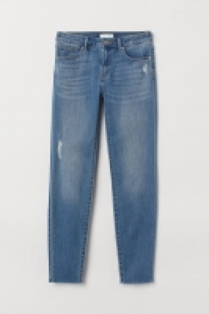 HM   Cropped twill trousers