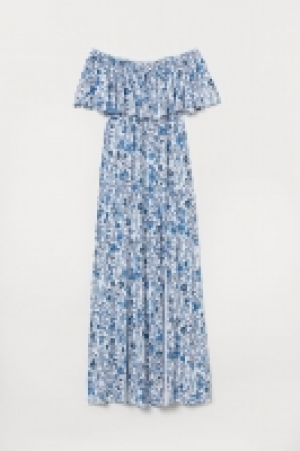 HM   Maxi dress with a flounce