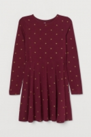 HM   Cotton dress with glitter