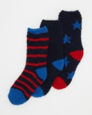 Dunnes Stores  Fluffy Socks - Pack Of 3