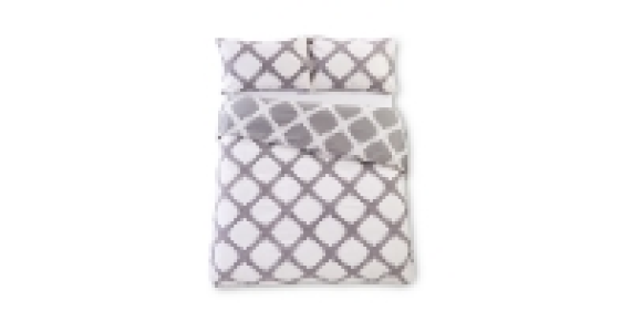 Grey Double Printed Duvet Set