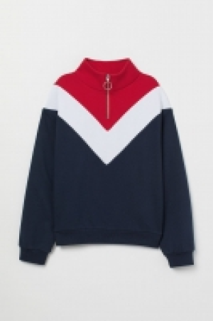 HM   Stand-up collar sweatshirt