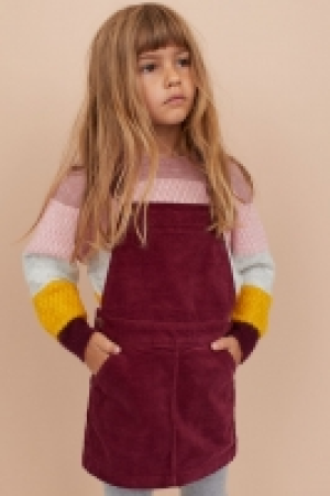 HM   Corduroy dungaree dress