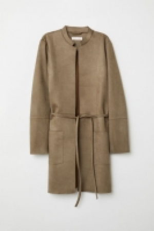 HM   Imitation suede coat