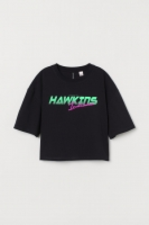 HM   Boxy printed T-shirt