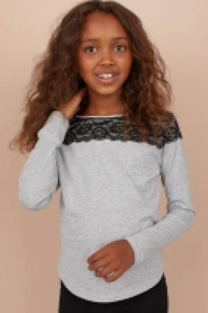  Jersey top with a lace yoke 8.00 €