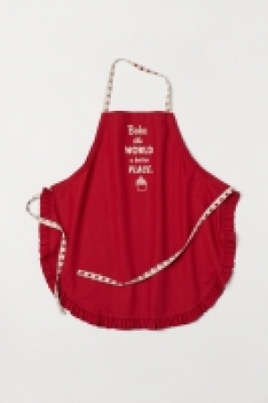 HM   Frill-trimmed apron