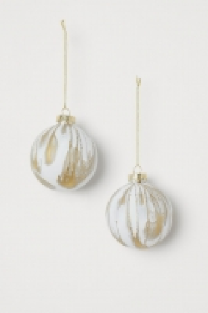  2-pack glass baubles 5.99 €