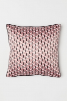 HM   Patterned satin cushion cover