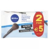 EuroSpar Nivea Daily Essentials Refreshing Cleansing Wipes - Twin Pack