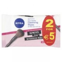 EuroSpar Nivea Daily Essentials 3 in 1 Gentle Cleansing Wipes - Twin Pack