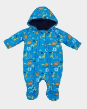 Dunnes Stores  Boys All-Over Print Snowsuit (Newborn-9 months)