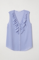 HM   V-neck blouse with a flounce