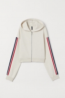 HM   Cropped hooded jacket