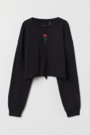 HM   Cropped sweatshirt