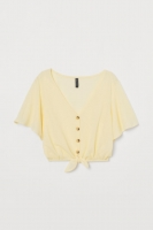 HM   Short, tie-detail top