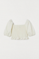 HM   Smocked cotton top