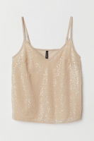 HM   Sequined strappy top