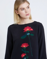 Dunnes Stores  Carolyn Donnelly The Edit Silk Placement Print Top