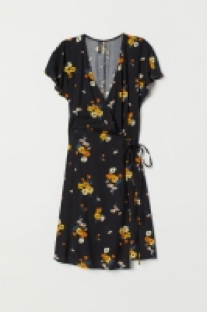 HM   Patterned wrap dress