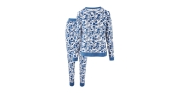 Ladies Blue Flower Print Pyjamas