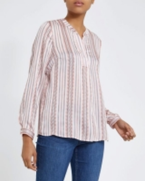 Patterned Stripe Blouse