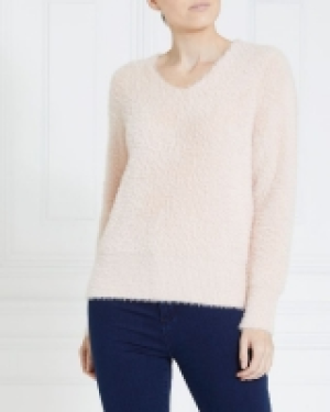 Dunnes Stores  Gallery Fluffy V-Neck Jumper