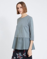 Dunnes Stores  Carolyn Donnelly The Edit Blue Tunic Flared Top