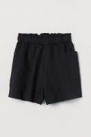 HM   Linen-blend shorts High Waist