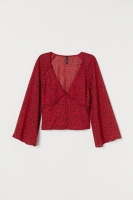 HM   V-neck chiffon blouse