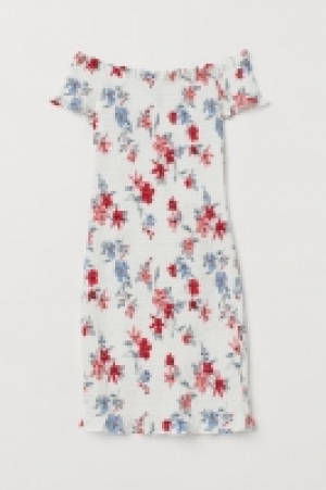 HM   Smocked off-the-shoulder dress