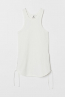 HM   Ribbed vest top with lacing