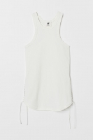 HM   Ribbed vest top with lacing