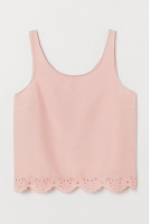 HM   Scallop-hemmed vest top