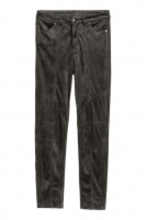 HM   Imitation suede trousers