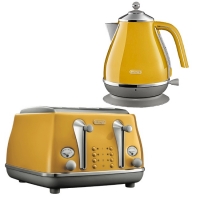 Joyces  Delonghi Icona Capitals Kettle & Toaster Bundle Yellow