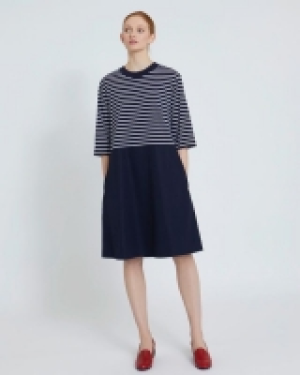 Dunnes Stores  Carolyn Donnelly The Edit Stripe Cotton Hem Dress