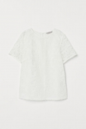 HM   Short-sleeved lace top