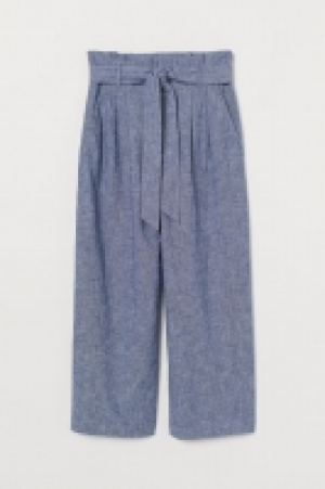 HM   Linen-blend culottes