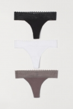 HM   3-pack cotton thong briefs