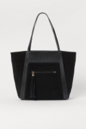 HM   Suede-detail shopper