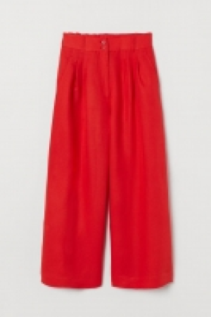 HM   Wide linen-blend trousers