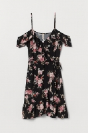 HM   Wrap dress with flounces