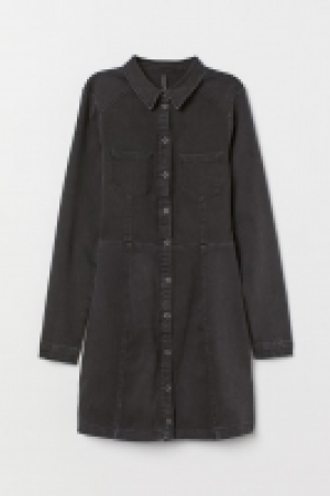 HM   Short denim dress