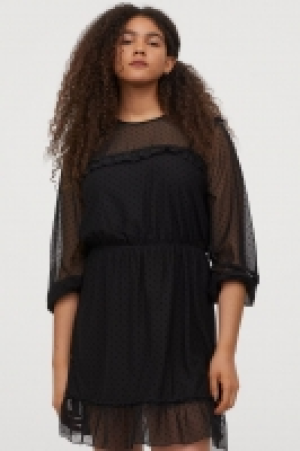 HM   Flounced mesh dress