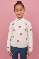 HM   Heart-patterned jumper