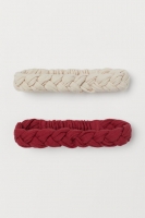HM   2-pack braided hairbands