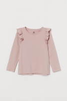 HM   Frill-trimmed jersey top