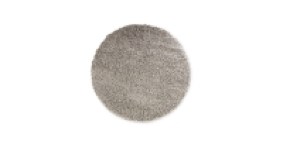 Aldi  Round Soft Feel Grey Shaggy Rug