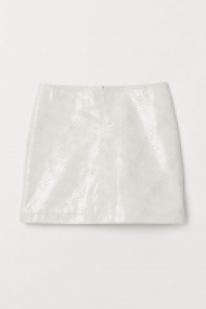 HM   Snakeskin-patterned skirt